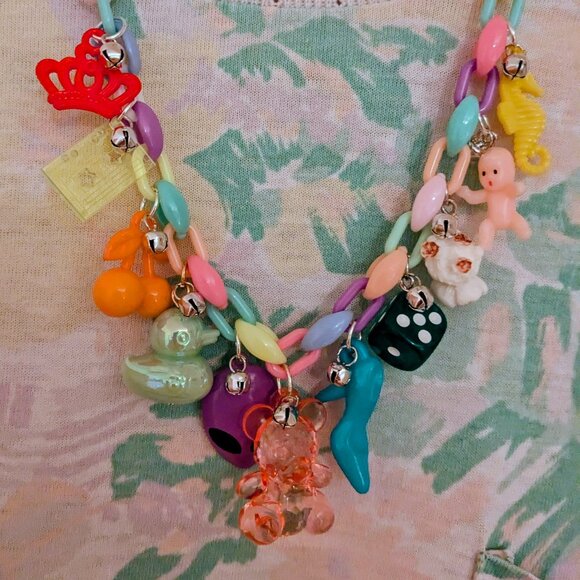 Jewelry - Charm Necklace: Care Bear Love